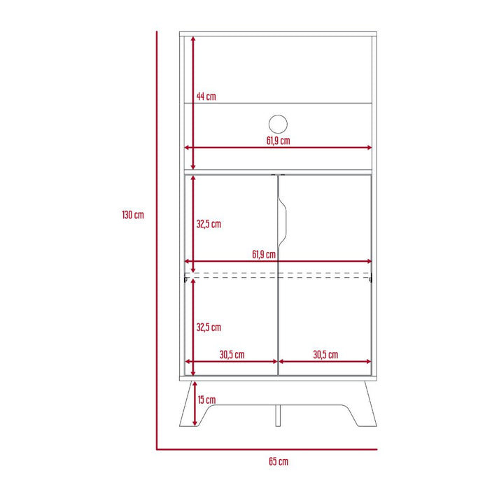Mueble de Microondas Bajo BI Color