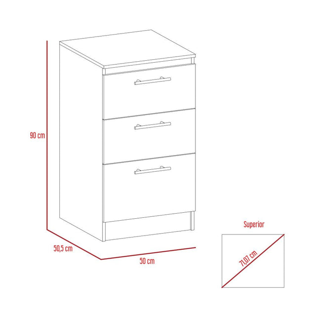 Mueble Inferior Manchester Blanco