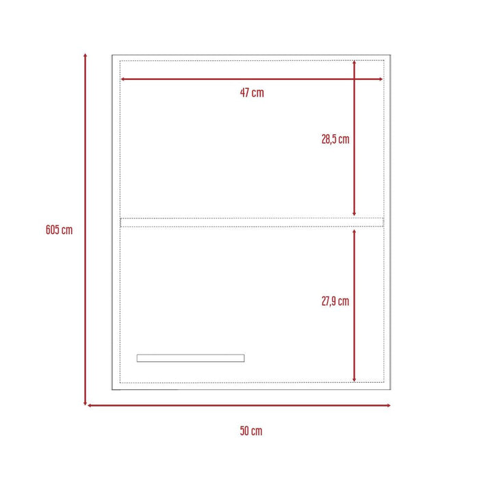 Mueble Aéreo Puerta Derecha Manchester Blanco