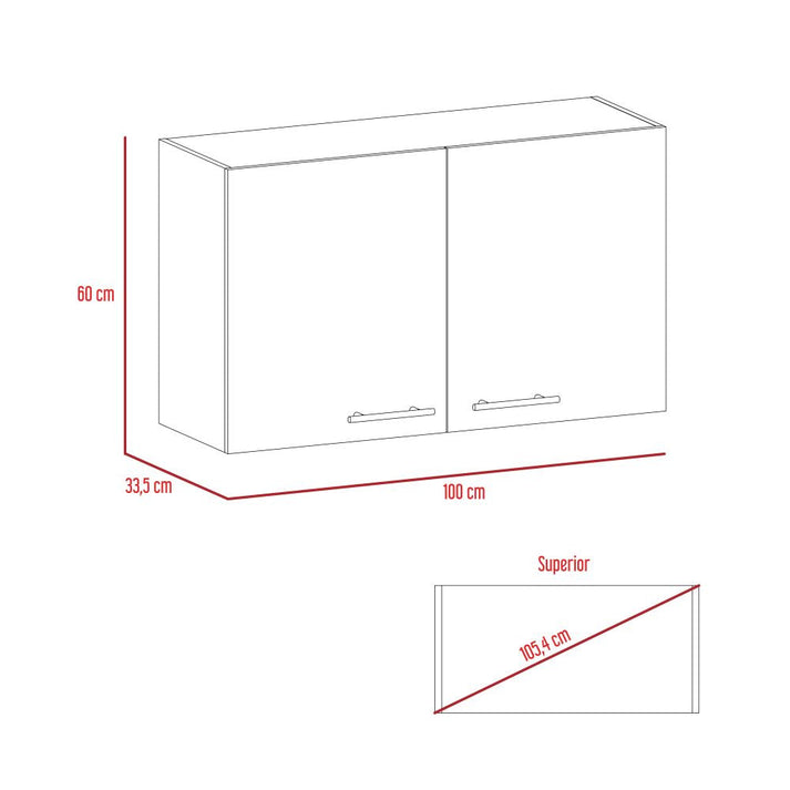 Mueble Aéreo Manchester Wengue