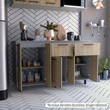 Modulo Inferior Kitchen Hasselt Gris y Rovere
