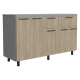 Modulo Inferior Kitchen Hasselt Gris y Rovere