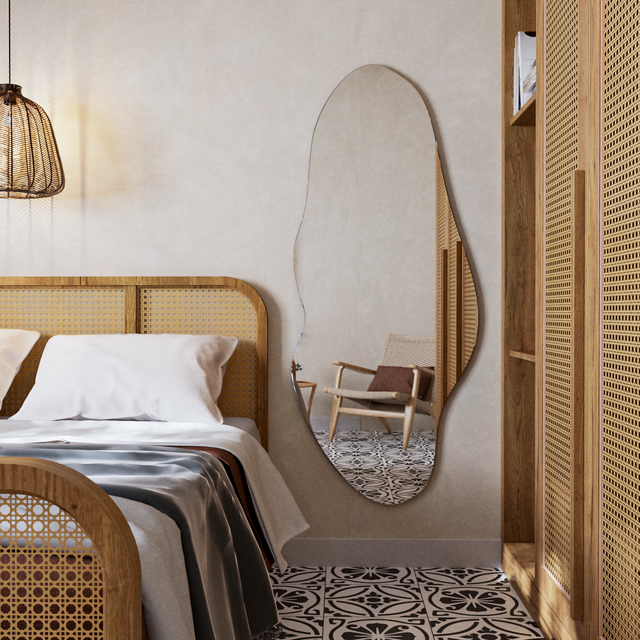 Espejo Blue Con Forma Irregular