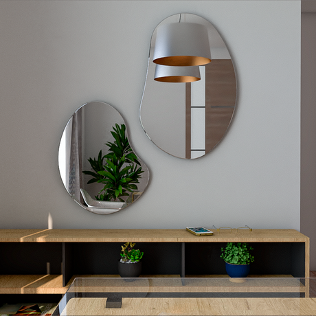 Set de Espejos Leo Con Forma Irregular