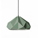 Lámpara Colgante Metálica Verde Origami I