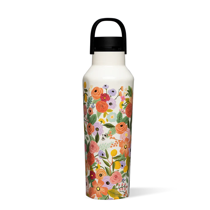 Botella Térmica Sport 600ml Rifle Paper Garden Party Cream