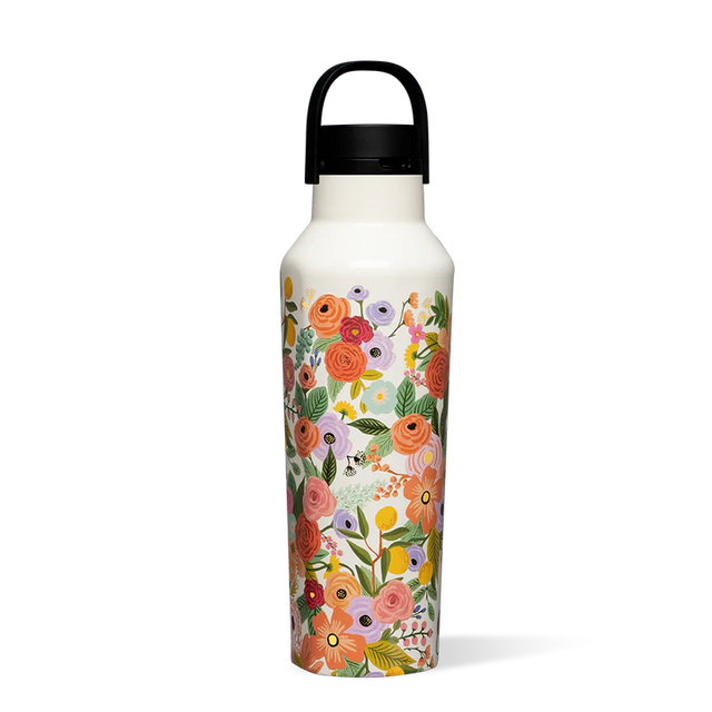 Botella Térmica Sport 600ml Rifle Paper Garden Party Cream