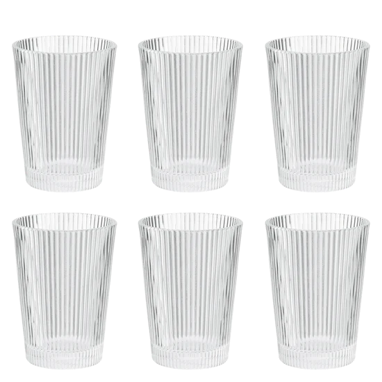 Set 6 Vasos Pilastro