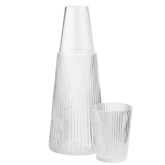 Botella con Vaso Pilastro