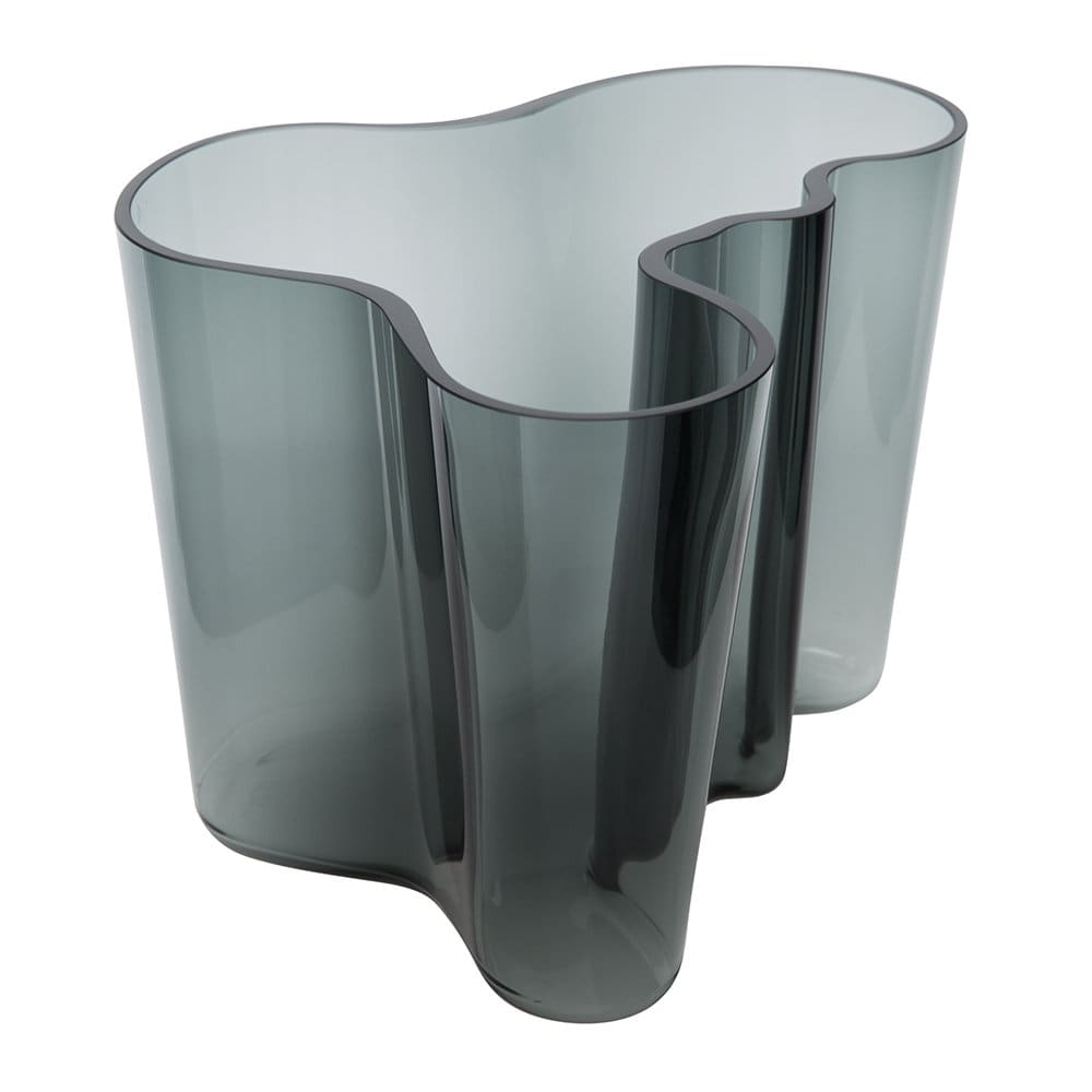 Florero Gris Oscuro Alvar Aalto 160 mm