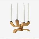 Candelabro Nórdico 4 Brazos Madera