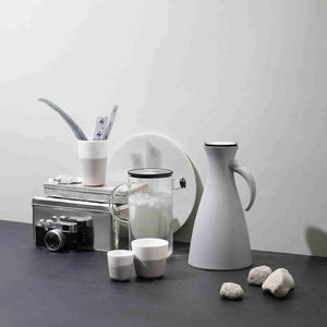 Set Dos Tazas Latte Marble Grey