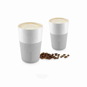 Set Dos Tazas Latte Marble Grey