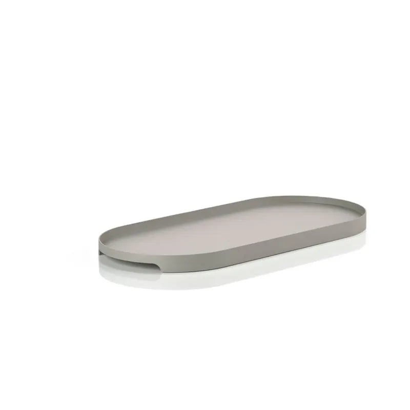 Bandeja Singles Ovalada Gris 16 cm