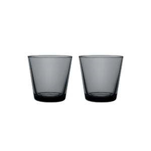Set Vasos Kartio Gris Oscuro 210 ml