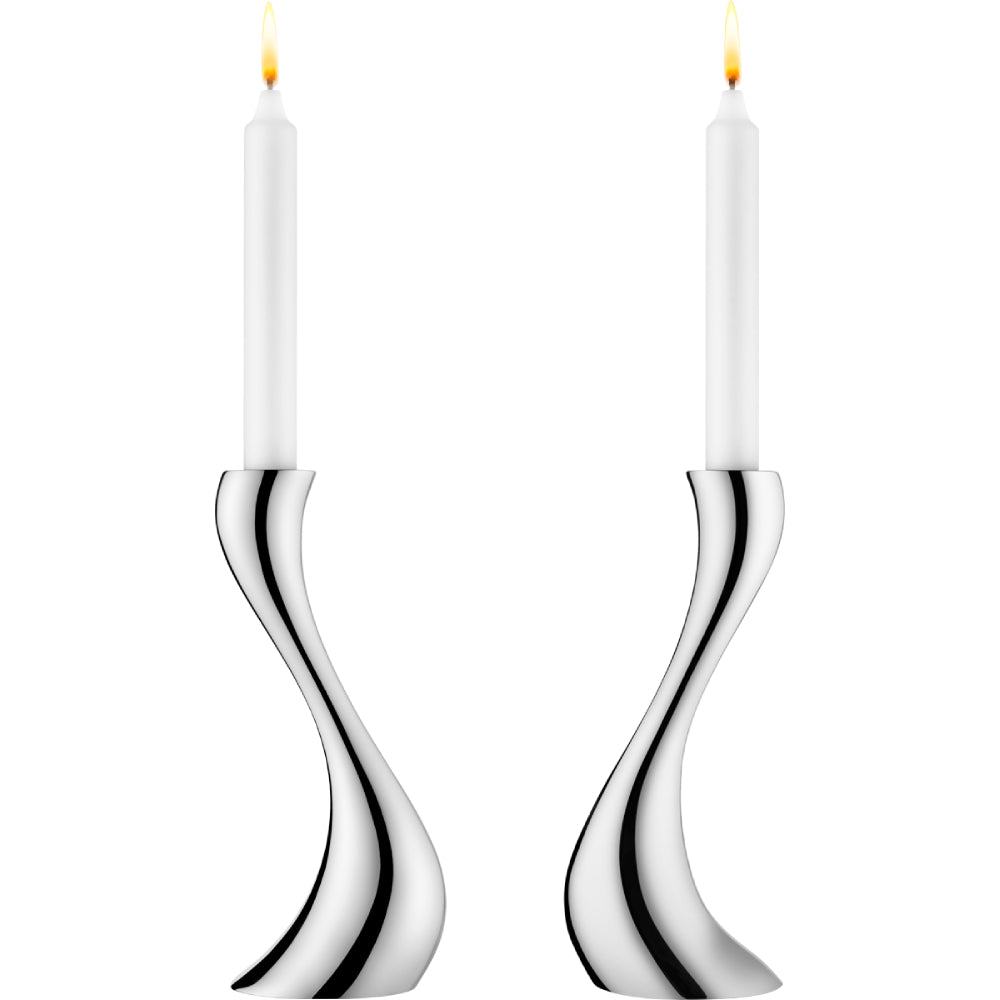 Set 2 Candelabros Medianos Cobra