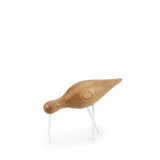 Figura Shorebird Grande Madera y Blanco