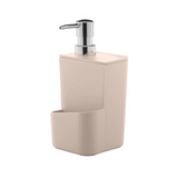 Dispensador Lavaloza Con Porta Esponja Beige 650 ml