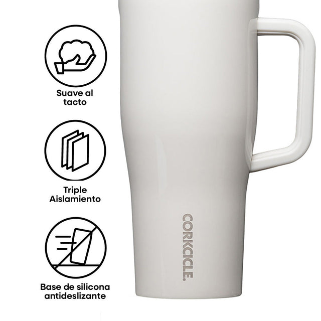 Vaso Térmico Cruiser  Hermético 650ml Gloss Oat Milk