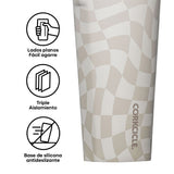 Vaso Térmico 475ml Wavy Checkerboard Neutrals