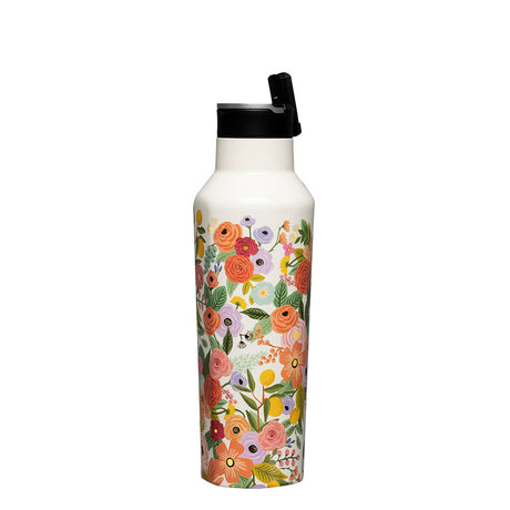 Botella Térmica Sport 600ml Rifle Paper Garden Party Cream