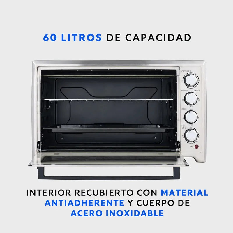 Horno Eléctrico Oven Master 60 Litros